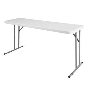 轻奢会议桌长桌白色简约现代塑料洽谈培训桌可折叠餐桌图书馆桌子