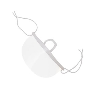 透明餐饮口罩食品专用厨房厨师一次性塑料防雾餐厅微笑防口水飞沫