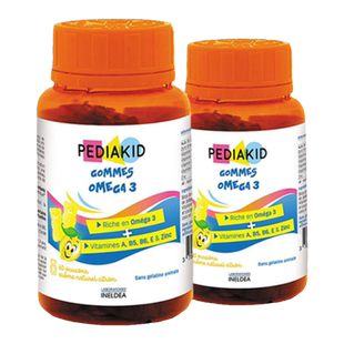 欧洲直邮Pediakid佩迪克儿童有膳食补充剂120粒机植物小熊软糖