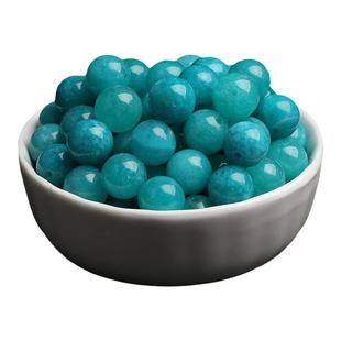 老料天河石玉髓散珠子圆珠DIY天然水晶饰品配件配珠隔珠女款包邮