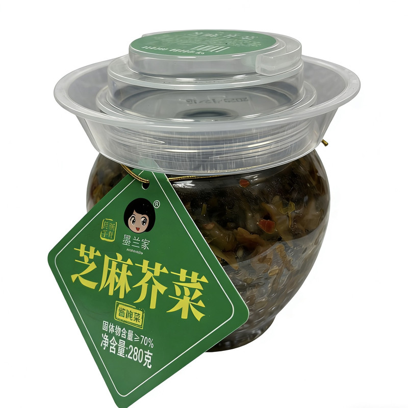 墨兰家农家芝麻芥菜酸辣味下饭菜