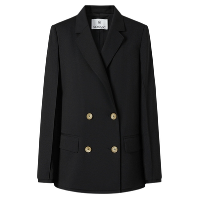 挺括有型纯色西装外套