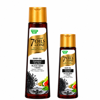 Emami7Oils inOne进口黑种草籽护发精油摩洛哥头皮护理油柔顺发丝