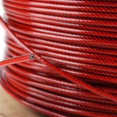 钢丝绳304不锈钢包塑 葡v萄架钢丝 晾衣绳包胶大棚线拉线包皮跳绳