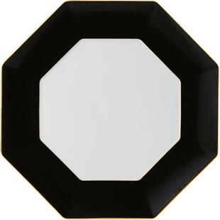 WEDGWOOD威基伍德金色几何33cm八角形盘骨瓷盘子欧式餐具餐盘瓷盘