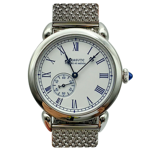 farasute青花瓷复古全自动机械腕表国潮风男士防水蓝宝石机械手表