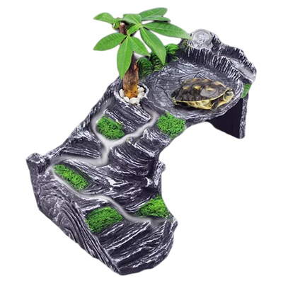 乌龟晒台爬宠晒背台躲避屋好造景