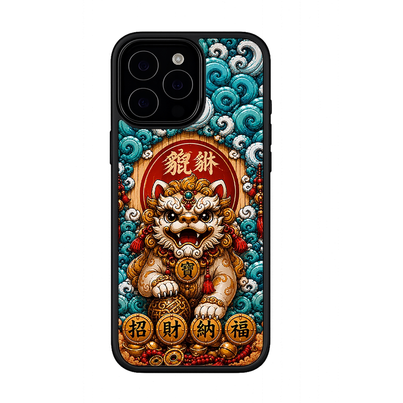 国潮貔貅招财iPhone防摔手机壳