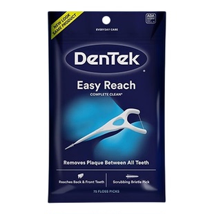 德泰克DenTek后槽牙牙线棒Y型超细家庭装后牙专用剔牙超细牙线棒