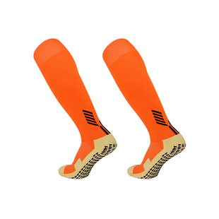 儿童足球袜男童加厚毛巾底点胶防滑高弹透气长筒防滑足球袜成人