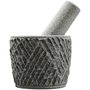 青石手工天然石头捣蒜器石臼家用蒜泥器捣糍粑蒜臼手动捣药罐