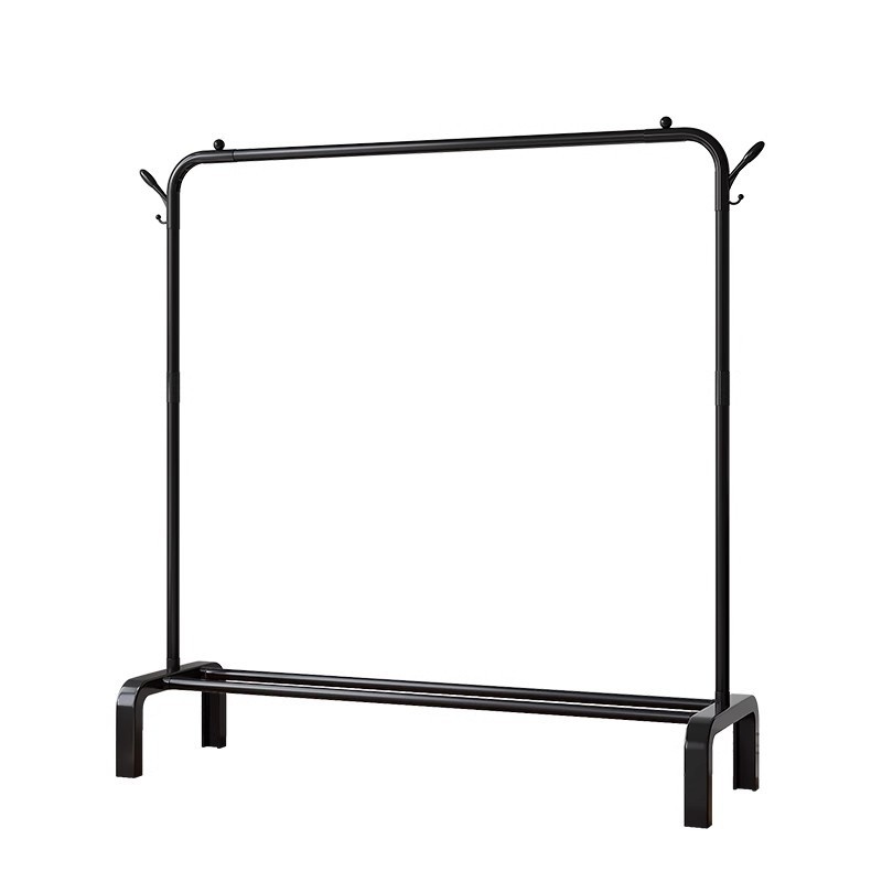简易晾衣架卧室落地衣架室内批发组装衣架挂衣架宿舍晾衣杆式落地
