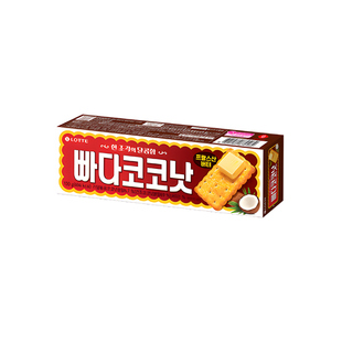 【旗舰】lotte乐天韩国进口椰奶酥脆饼干办公室下午茶休闲零食