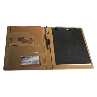 A5多功能资料夹房产销售皮经理夹签约本商务文件夹合同夹 A4