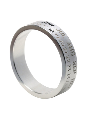 999纯银纪念日情侣戒指定制刻字