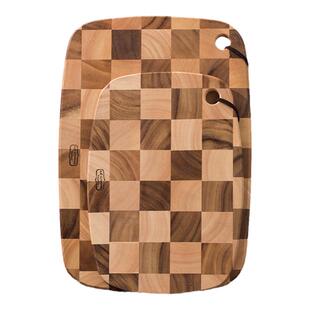 lc living泰国进口砧板实木家用菜板姜妍同款棋盘格相思木厨房