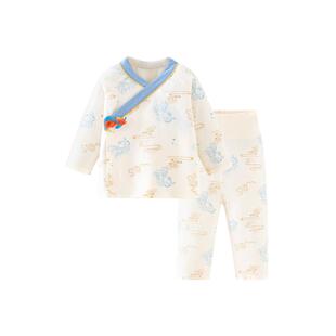 迷你巴拉巴拉男童女童国风红色内衣套装宝宝家居睡衣2025秋季新款