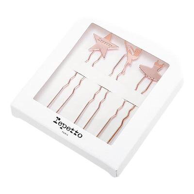 REPETTO玫瑰金芭蕾发饰套装