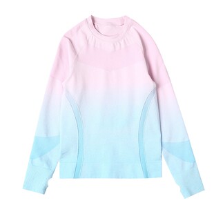 女童滑雪速干衣打底无缝针织排汗保暖健身衣儿童功能内衣运动套装