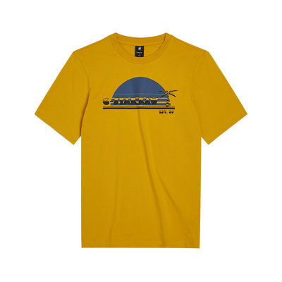 G-STARRAW短袖修身图案设计T恤