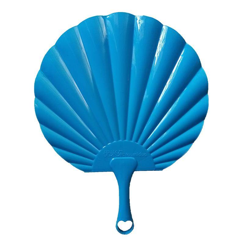 高档中国风大号圆形塑料特大加厚耐用熟胶随身便携手摇舞蹈蒲扇子