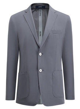 BONI/堡尼春夏新品西服便装商务休闲西装净色修身西裤男QR282071B