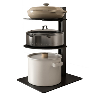 MIOSIO厨房置物架锅具收纳架橱柜内柜子多层台面下水槽放锅架子