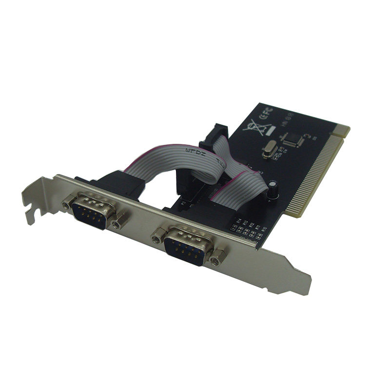 PCI转串口卡COM口9针RS232扩展卡工控卡刻字机LED屏读卡器win10/7