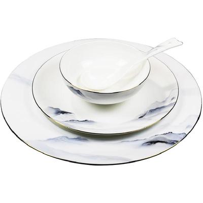 五星级酒店高骨瓷摆台餐具