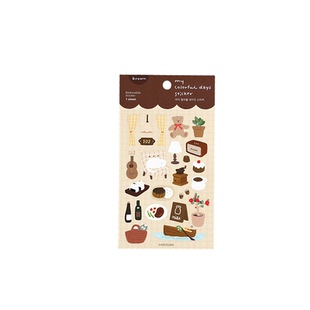 韩国paperian小清新无痕可移防水贴纸ins风手账相片卡装饰手机贴