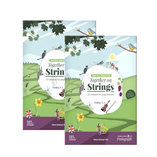 迈克尔达奇 埃斯特克莱因 弦上共鸣 第一二和第三四小提琴 德语 大熊原版乐谱书 Dartsch Klein Together on Strings EB8983/9482