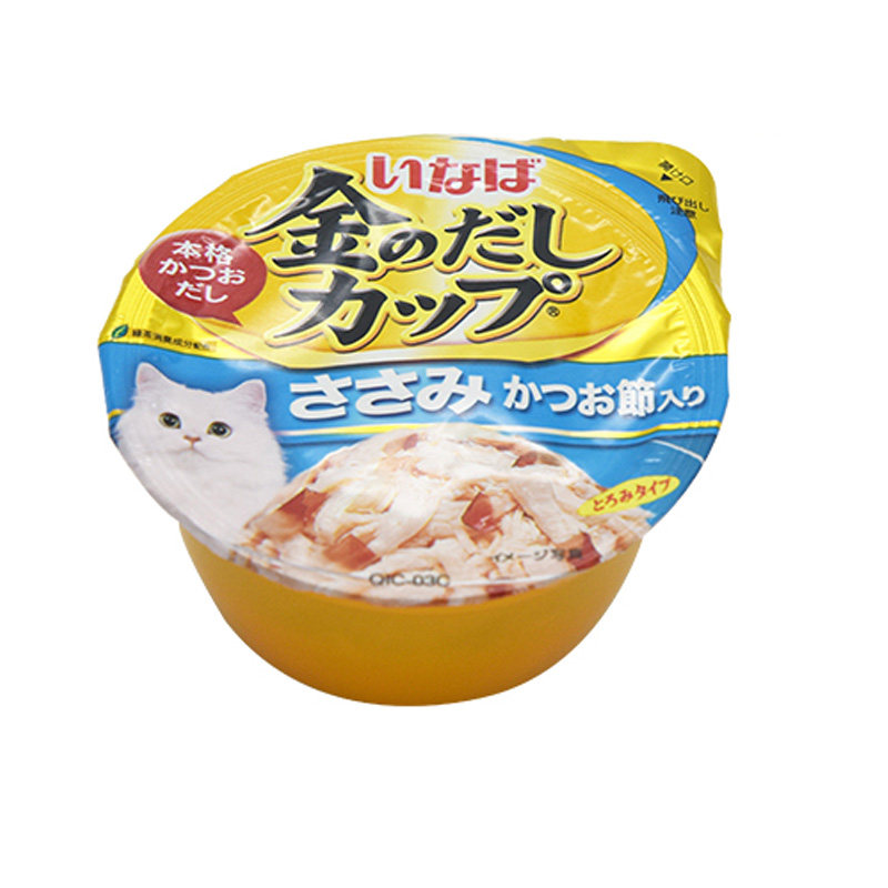 贝多芬宠物CIAO伊纳宝金味道杯宠物猫金枪鱼猫罐头猫咪餐杯24罐