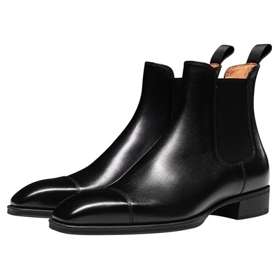 Truffaut琴底切尔西靴男真皮短靴