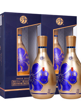 53度金花十八双瓶配手提袋