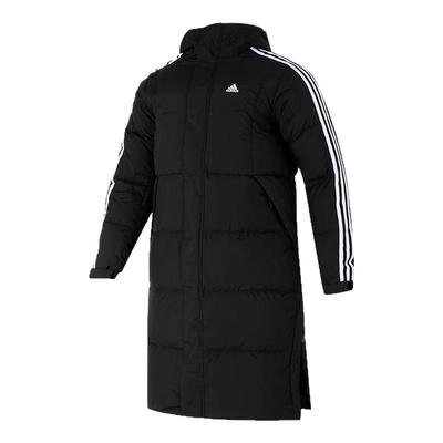 阿迪达斯男女保暖运动长款羽绒服