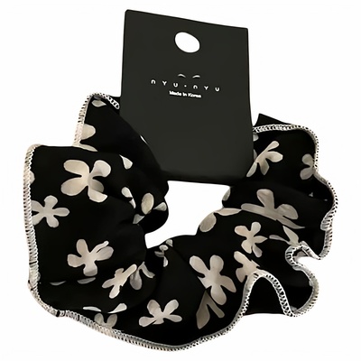 日韩高级感碎花大肠发圈