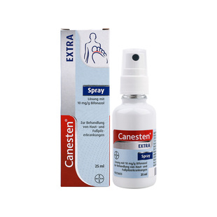 【自营】Canesten拜耳凯妮汀EXTRA除真菌脚气喷雾皮肤癣止痒25 ML