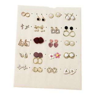 黑胡桃色立式珠宝戒指展示架耳环耳钉饰品挂架戒指直播摆摊首饰架