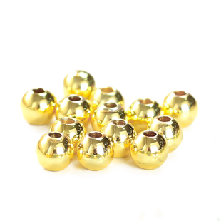 保色沙金24K包金圆珠子小金珠散珠金隔珠手链手串耳饰项链diy配件