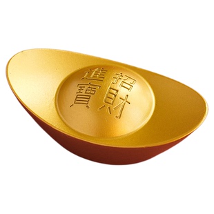 迷你小元宝摆件实心沙金色仿真金元宝聚宝盆配件家用供奉财神装饰