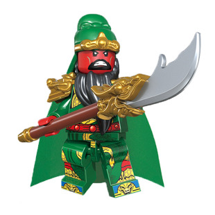 迪库三国小侠演义古代士兵拼装玩具积木关羽人仔城堡赵云五虎上将