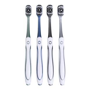 硬毛牙刷男士专用高端家用去烟渍成人软毛家庭装超硬耐用牙膏套装