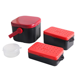 威拓森 蚯蚓盒红虫活饵沙蚕养殖专用透气保湿防逃跑保鲜饵料盒子