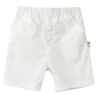 戴维贝拉男童短裤夏季衣服儿童白色裤子婴儿男宝宝男孩童装夏装男