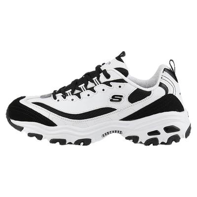 斯凯奇男鞋加绒熊猫鞋冬季新款复古老爹鞋运动鞋网面透气休闲鞋