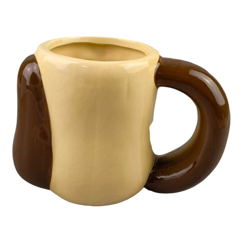小众款掌门狗陶瓷马克杯早餐杯果汁杯牛奶杯子卡通动物咖啡杯