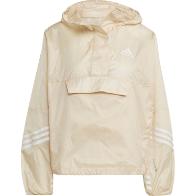 Adidas/阿迪达斯正品新款女士轻薄透气运动半拉链外套HT8719