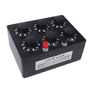 高精度精密电阻箱0-9999.9欧姆0.1Ω可调中考专用标准电学物理实验变阻器材开关大功率简式教学用仪器学具