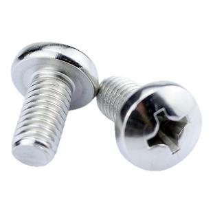 304不锈钢GB/T818-1985十字盘头圆头元机螺丝钉M3M3.5M4M5M6-M10