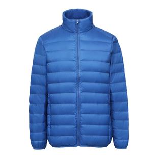 轻薄羽绒服男大码短款立领中青年百搭轻便保暖白鸭绒休闲秋冬外套